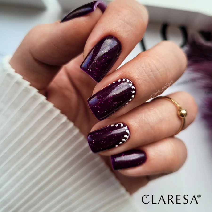 Lakier hybrydowy Purple 631 - stylizacja paznokci