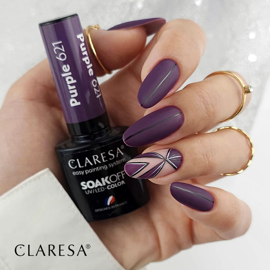 Claresa Lakier hybrydowy PURPLE 621 -5g