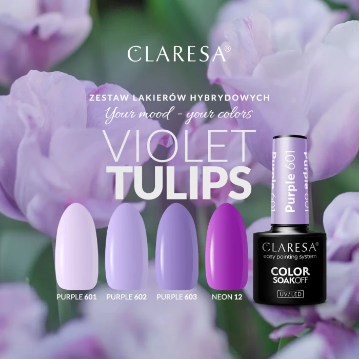 Claresa-Violet-Tulips-zestaw-lakierów_hybrydowych