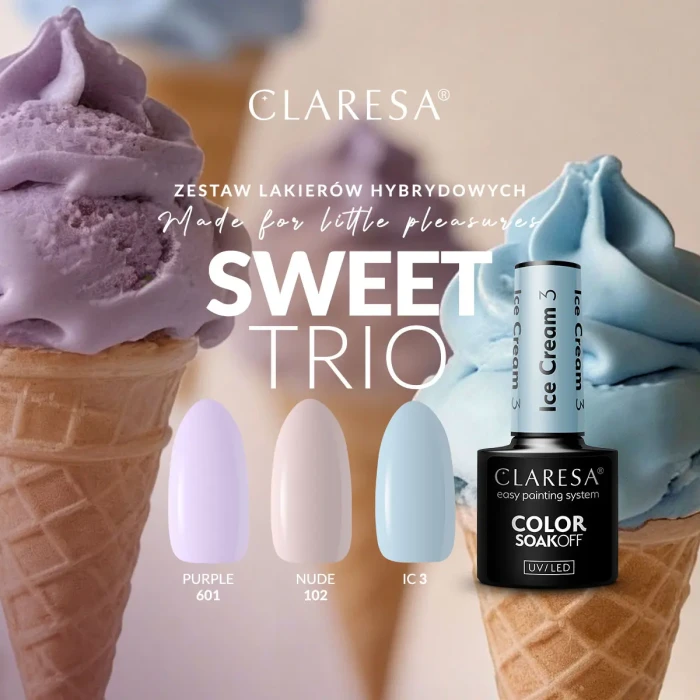 Claresa-Sweet-Trio-zestaw-lakierów-hybrydowych