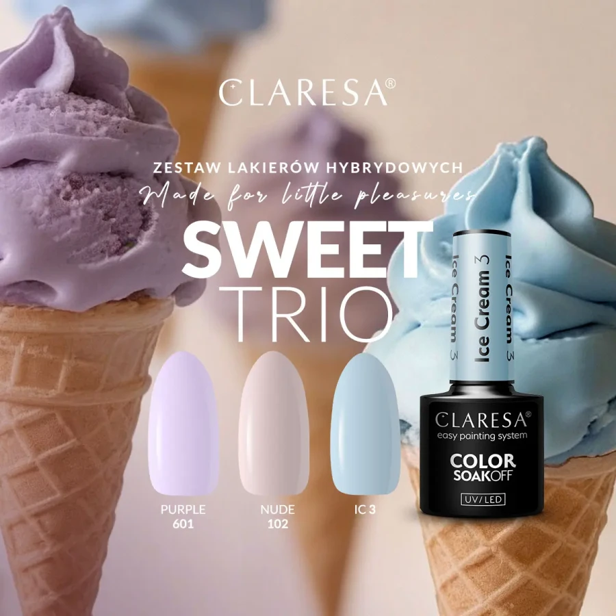 Claresa-Sweet-Trio-zestaw-lakierów-hybrydowych