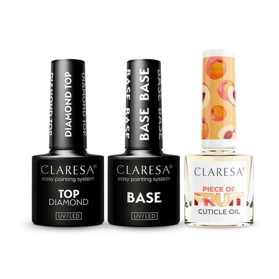 zestaw do manicure hybrydowego.-baza, top i oliwka do skórek.webp