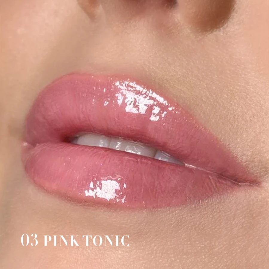 LIP GLOSS błyszczyk do ust z efektem tafli 03 PINK TONIC.webp