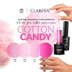 Cotton Candy - zestaw lakierów hybrydowych 