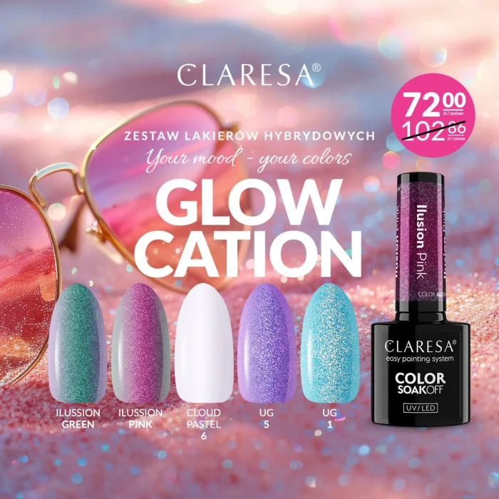 Claresa-Glowcation-zestaw_lakierów-hybrydowych