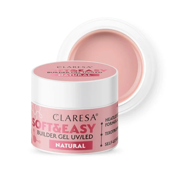 Claresa Żel budujący Soft&Easy builder gel Natural.webp