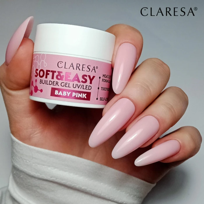 Claresa żel do paznokci Spft&Easy Baby Pink.webp