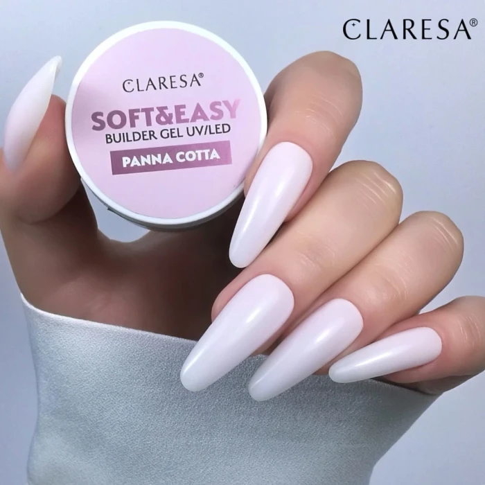 Claresa żel do paznokci Soft&Easy builder gel Panna Cotta.webp