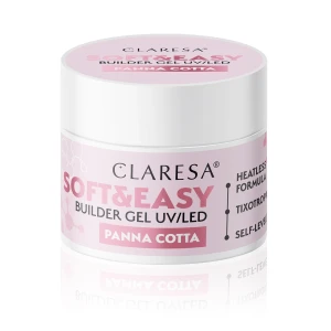 Claresa żel do paznokci Soft&Easy builder gel Panna Cotta.webp