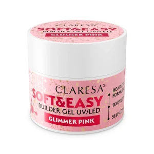 Claresa żel do paznokci Soft&Easy Glimmer Pink.webp