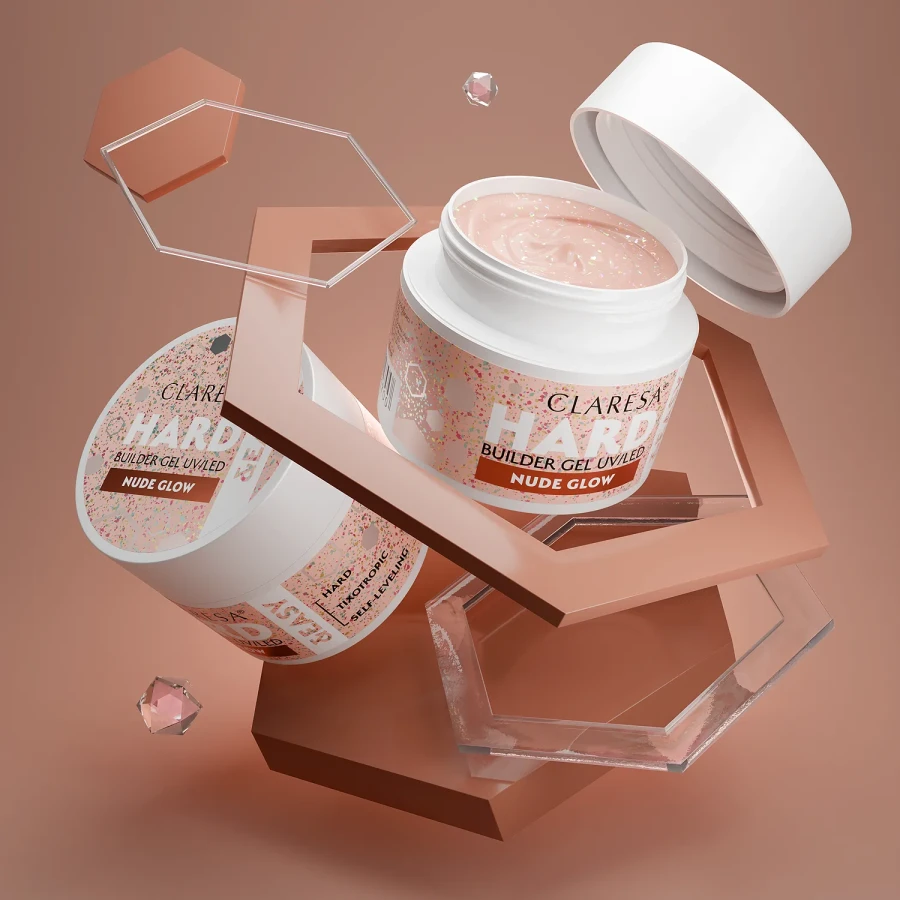 Claresa żel do paznokci Hard&easy builder gel Nude Glow.webp
