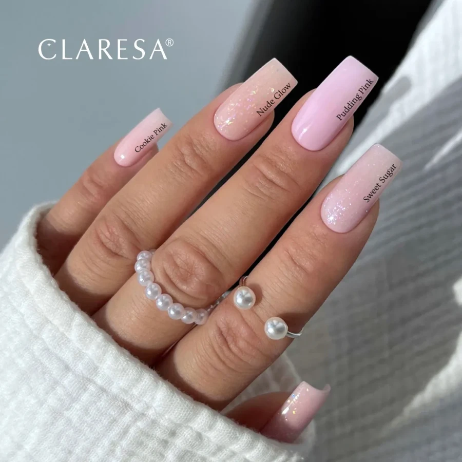 Claresa żel do paznokci Hard&easy builder gel Nude Glow.webp