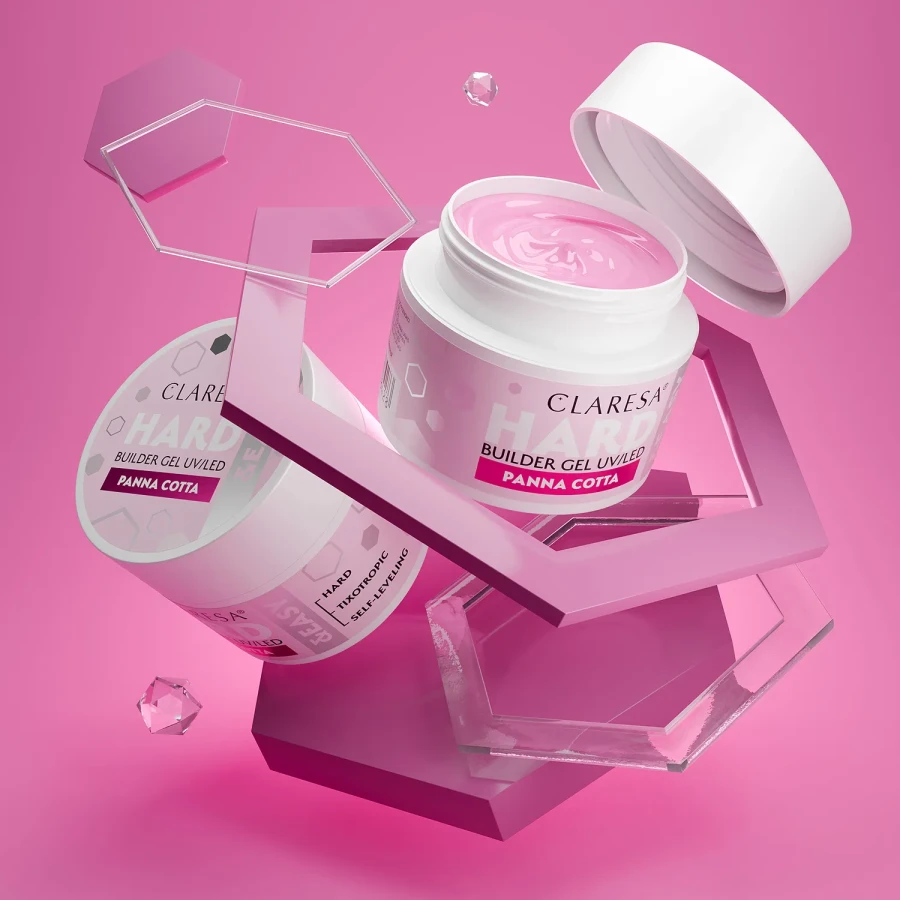 Claresa żel do paznokci Hard&Easy Builder gel Panna Cotta.webp