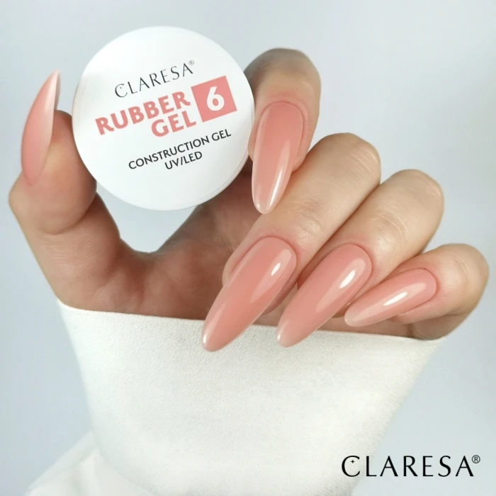 Rubber gel 6 średni ciepły róż z domieszką beżu.webp