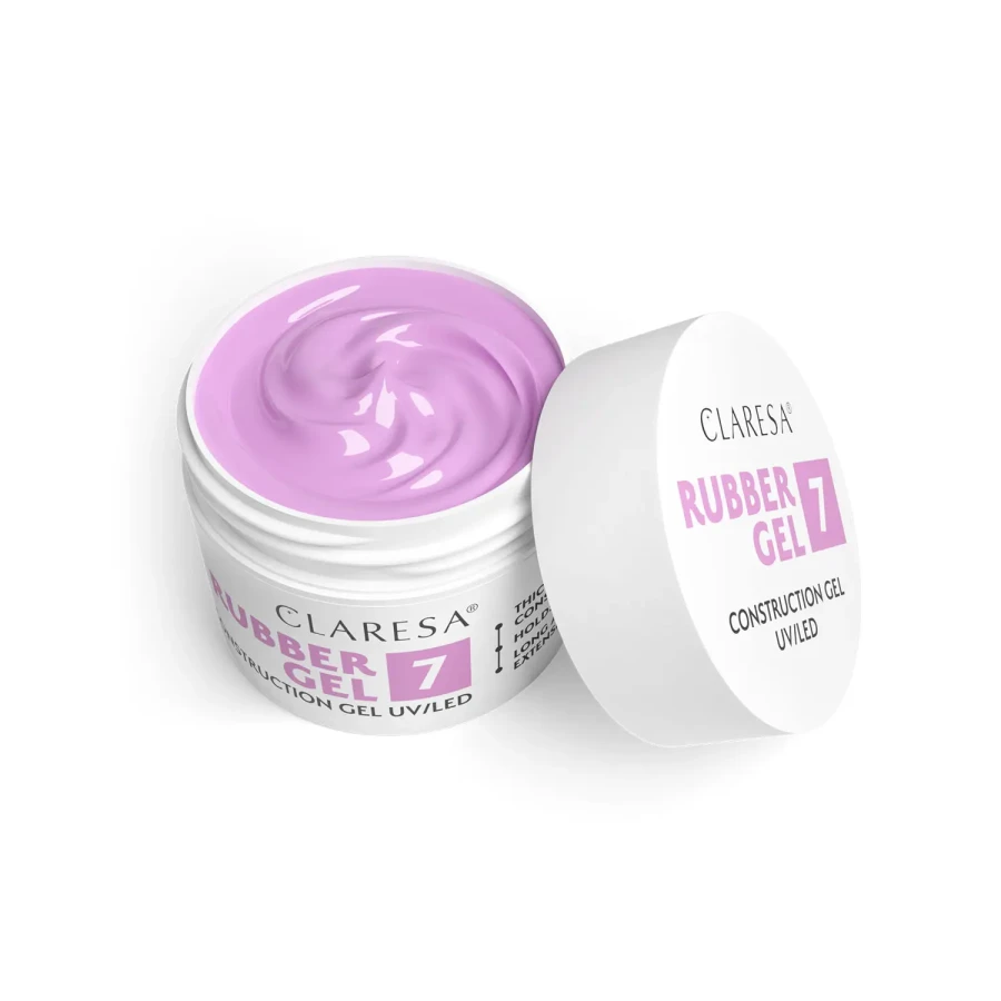 Rubber gel 7 delikatny, fioletowy kolor.webp
