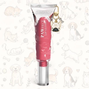 Claresa PAWfect Lip Gloss – błyszczyk z zawieszką breloczkiem).webp