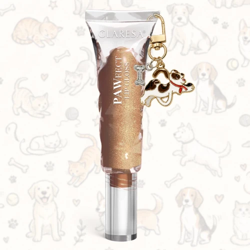 Claresa PAWfect Lip Gloss – błyszczyk z zawieszką breloczkiem.webp