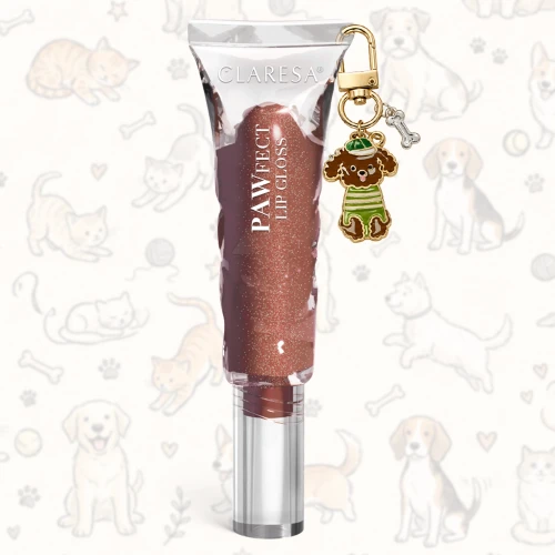 Claresa PAWfect Lip Gloss – błyszczyk z zawieszką breloczkiem.webp
