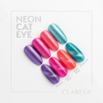 claresa lakier hybrydowy cat eye neon wzornik.webp