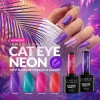 Kolekcja lakierów hybrydowych Claresa Neon Cat Eye.webp