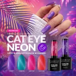 Kolekcja lakierów hybrydowych Claresa Neon Cat Eye.webp