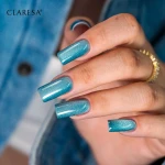 Claresa lakier hybrydowy Cat Eye Neon Turquoise 5g.webp