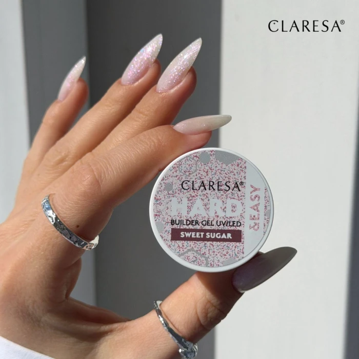 Claresa żel do paznokci Hard&amp;Easy builder gel Sweet Sugar.webp