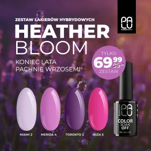 Heather Bloom - zestaw lakierów hybrydowych 