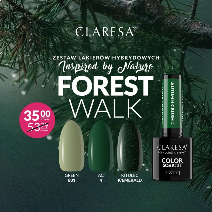 Claresa-zestaw-lakierów-hybrydowych-Forest-Walk
