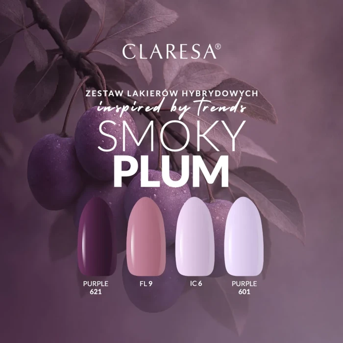Claresa-zestaw-Smoky-Plum-zestaw-lakierów-hybrydowych