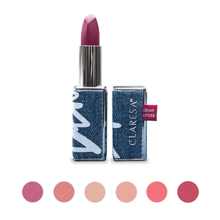 Claresa CREAMY LIPSTICK Kremowa pomadka w sztyfcie DENIM COLLECTION.webp