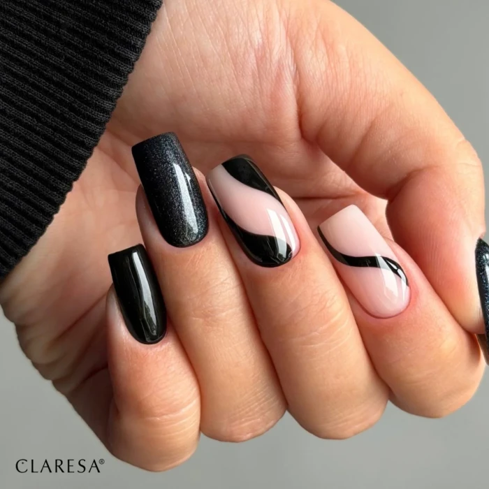 claresa lakier hybrydowy galaxy black.webp