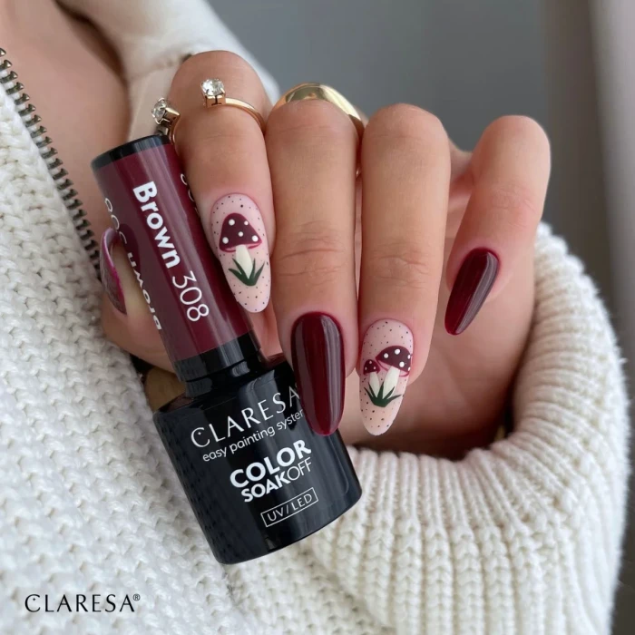 claresa zestaw lakierów do stylizacji jesiennej lakier brown 308.webp
