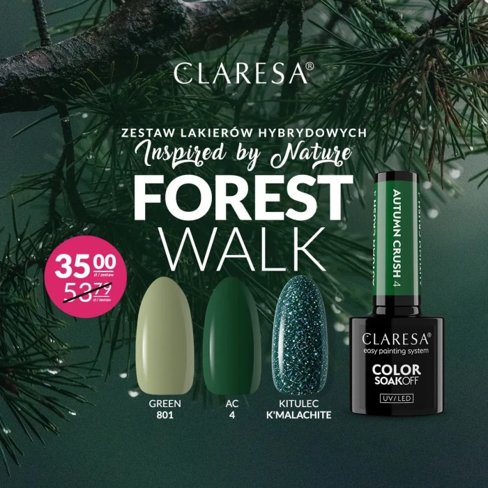 Claresa-zestaw-Forest-Walk-zestaw-lakierów-hybrydowych