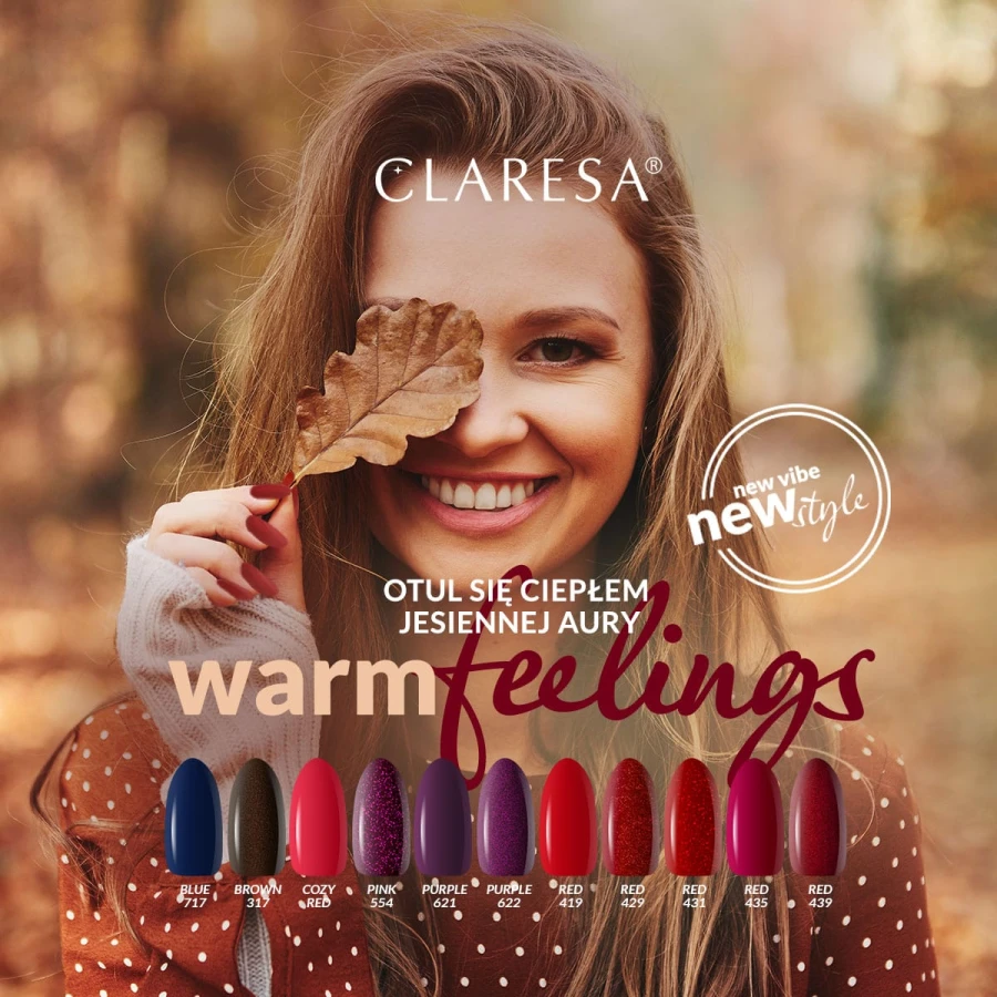 Claresa kolekcja lakierów hybrydowych