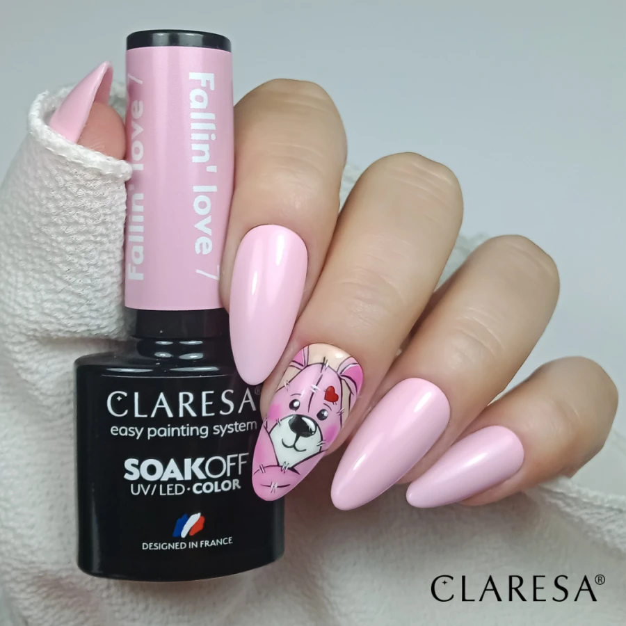 manicure hybrydowy z Fallin' Love 7