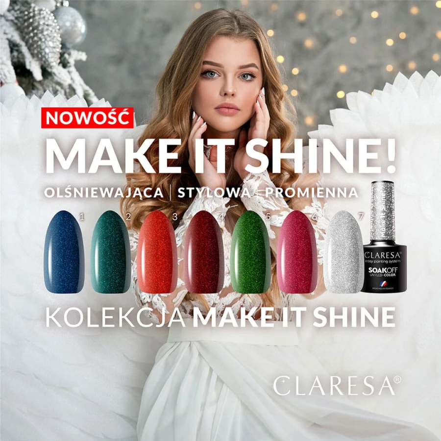 Make It Shine nowa kolekcja lakierów hybrydowych z brokatem