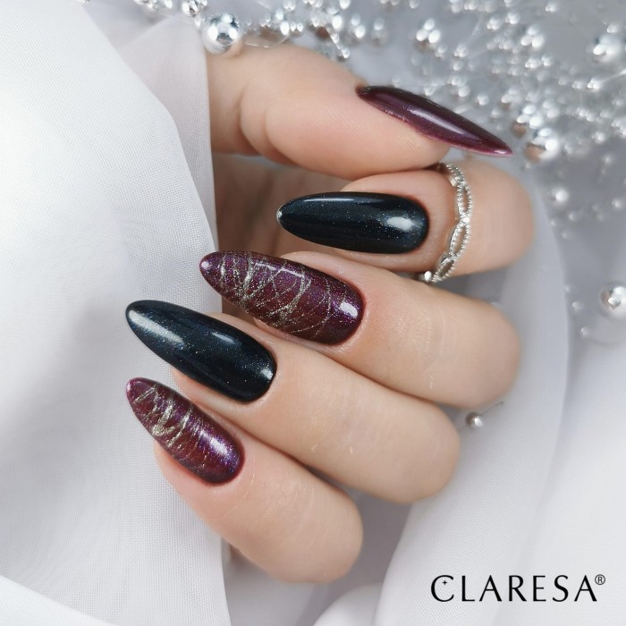 galaxy red, Black, Spider Gel Silver stylizacja paznokci hybrydy