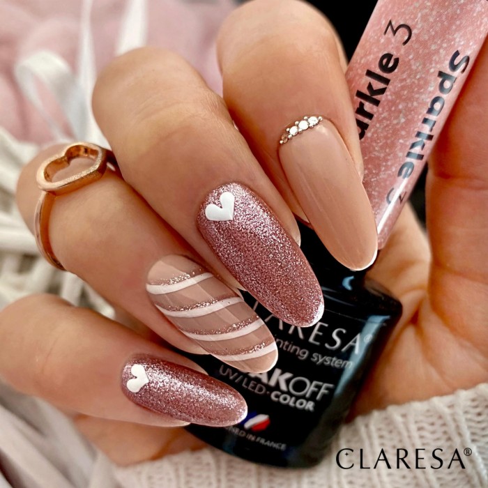 manicure hybrydowy z kolorem sparkle 3