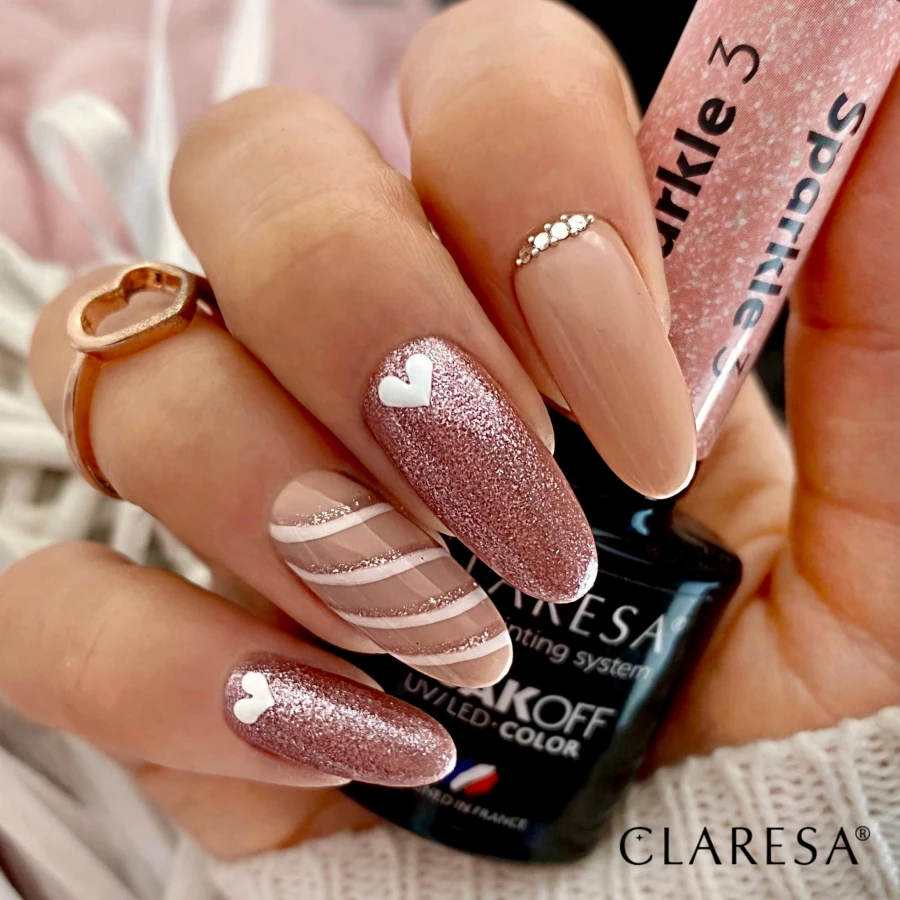 manicure hybrydowy z kolorem sparkle 3