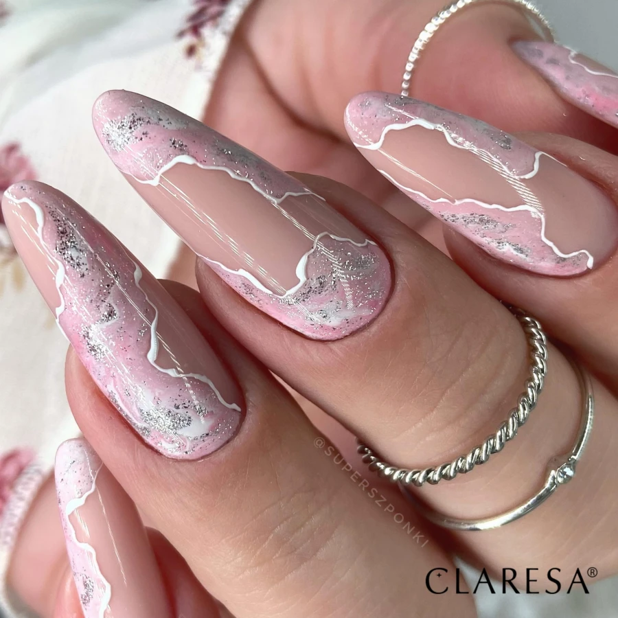 Kiss Me! 1,3, Full Glitter 1, Paint Gel White. Stylizacja paznokci