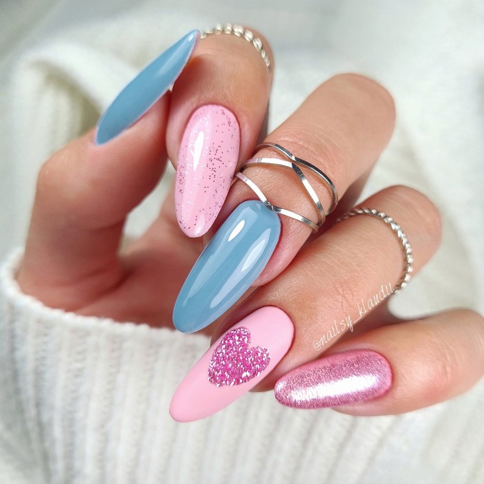 hybrydy z kolorami Pink 510, Blue 701, Frosting Pink