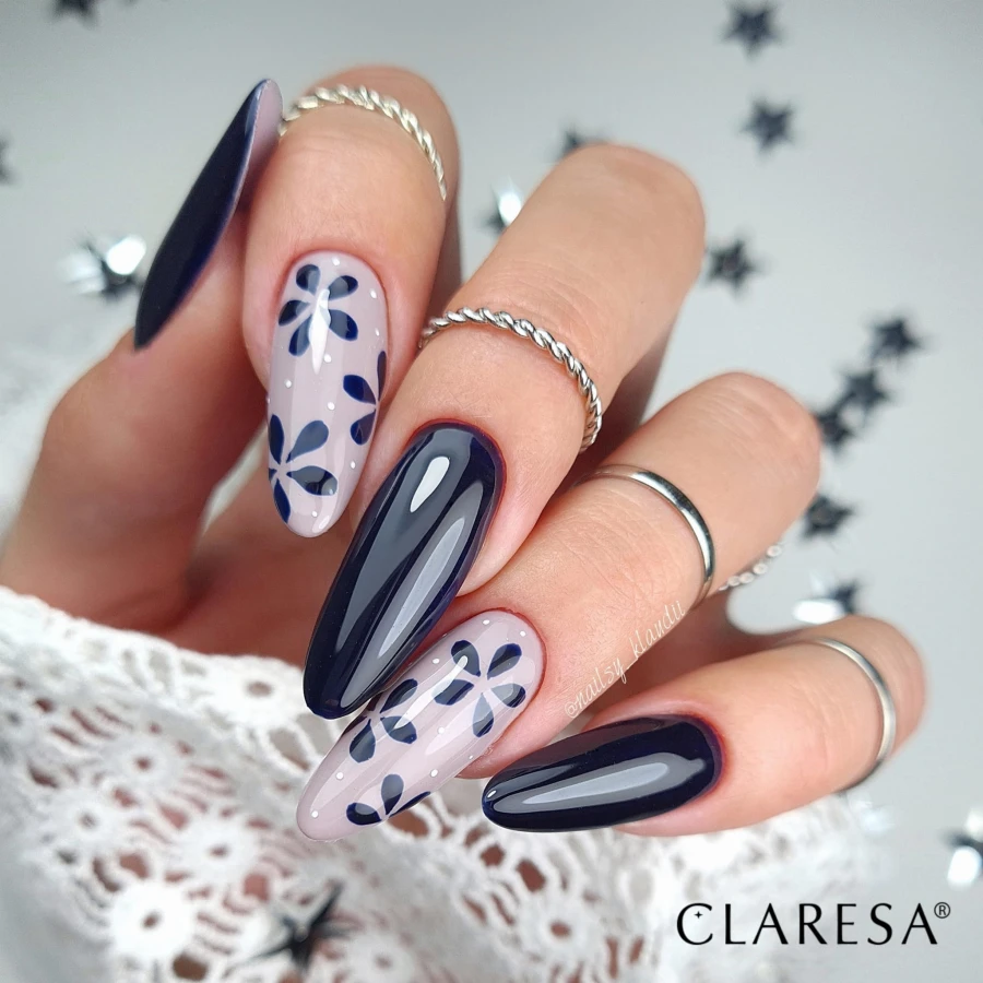 Manicure hybrydowy z szarym kolorem  Gray 210