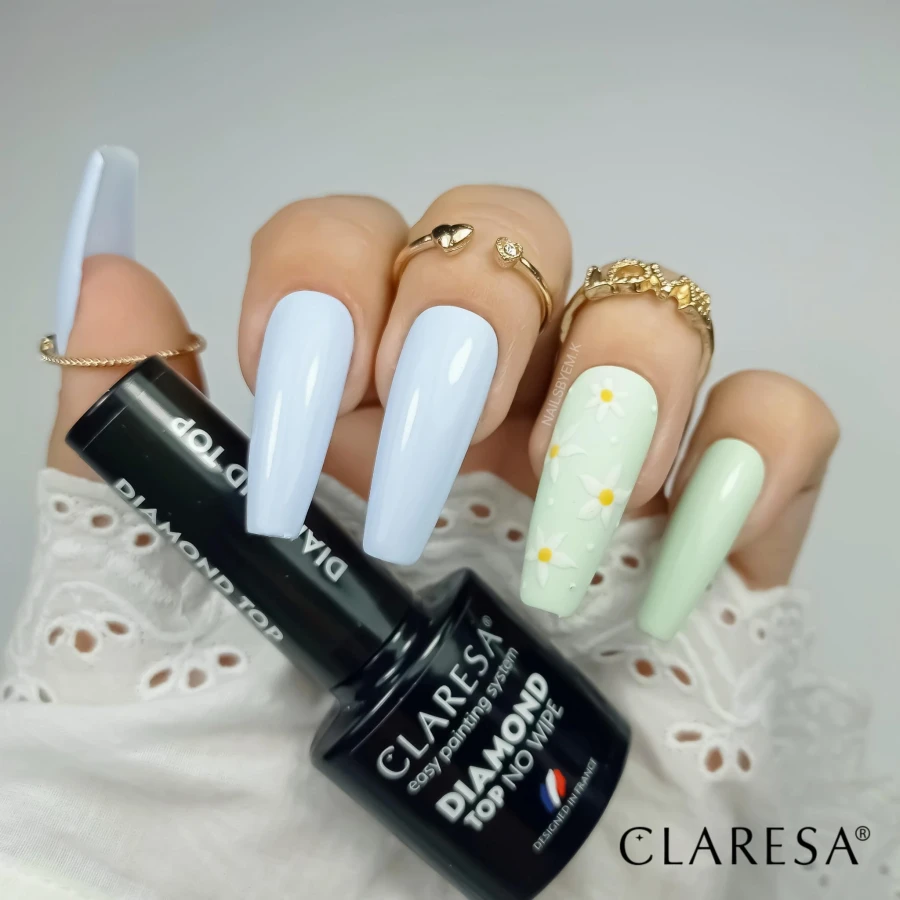 Marshmallow 2 i 5, paint gel white, Candy 1 na długich paznokciach.jpg