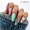 inspiracje paznokciowe hybryda Claresa Candy 9, 10, paint black w macie