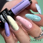 lakiery hybrydowe Claresa Marshmallow 1, 3, 4, 5, 6, paint gel black na paznokciach