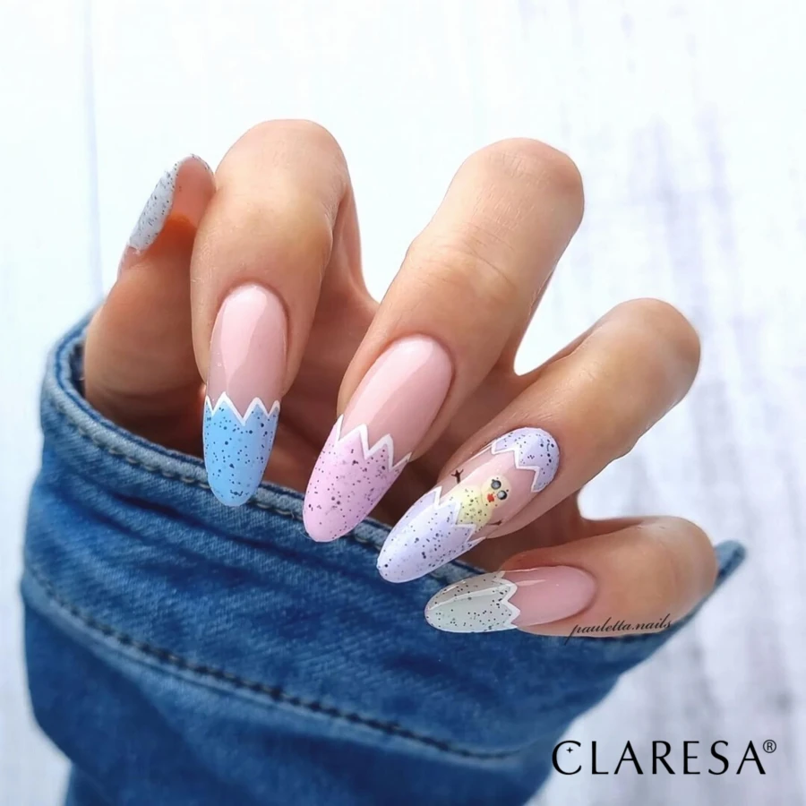 wielkanocna stylizacja paznokci z hybrydami Marshmallow 10, 11, 12, 9, 8