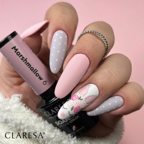 Wzory na paznokciach z lakierami Claresa Marshmallow 6, FM 4, White 1000-min.jpg
