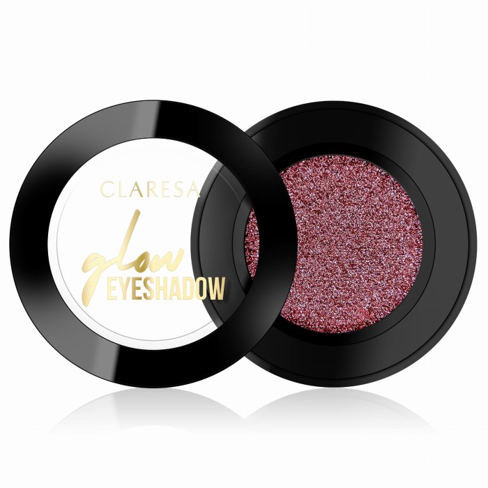 Claresa cień do powiek Glow eyeshadow 08 Blueberries in Plum