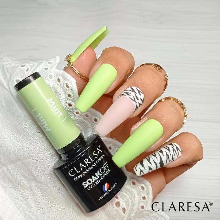 Mint 1 (+white 1000, black 900, top matt) inspiracje paznokciowe